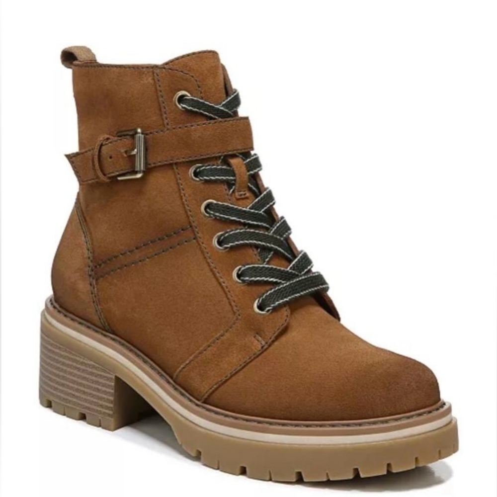 Naturalizer Womens Jac Water Repellent Combat & Lace-up Boots Shoes Size 7.5m